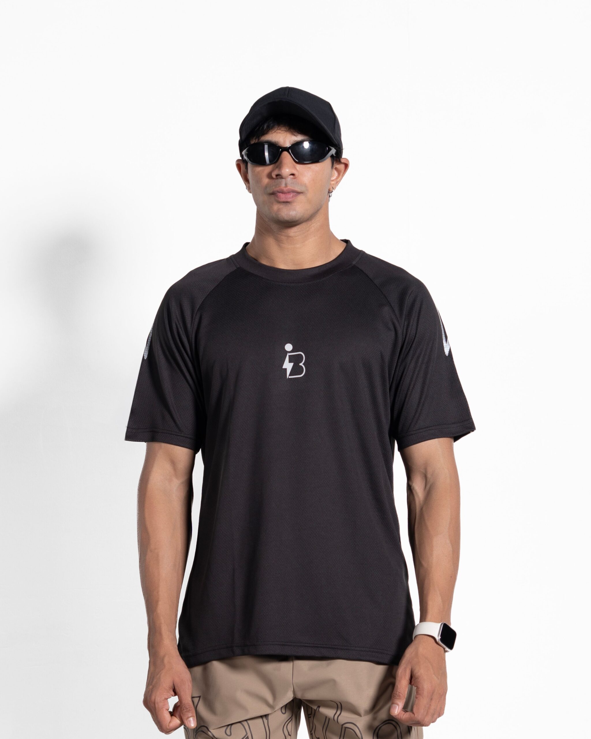 HEXA FLOW T-Shirt – Shadow Black